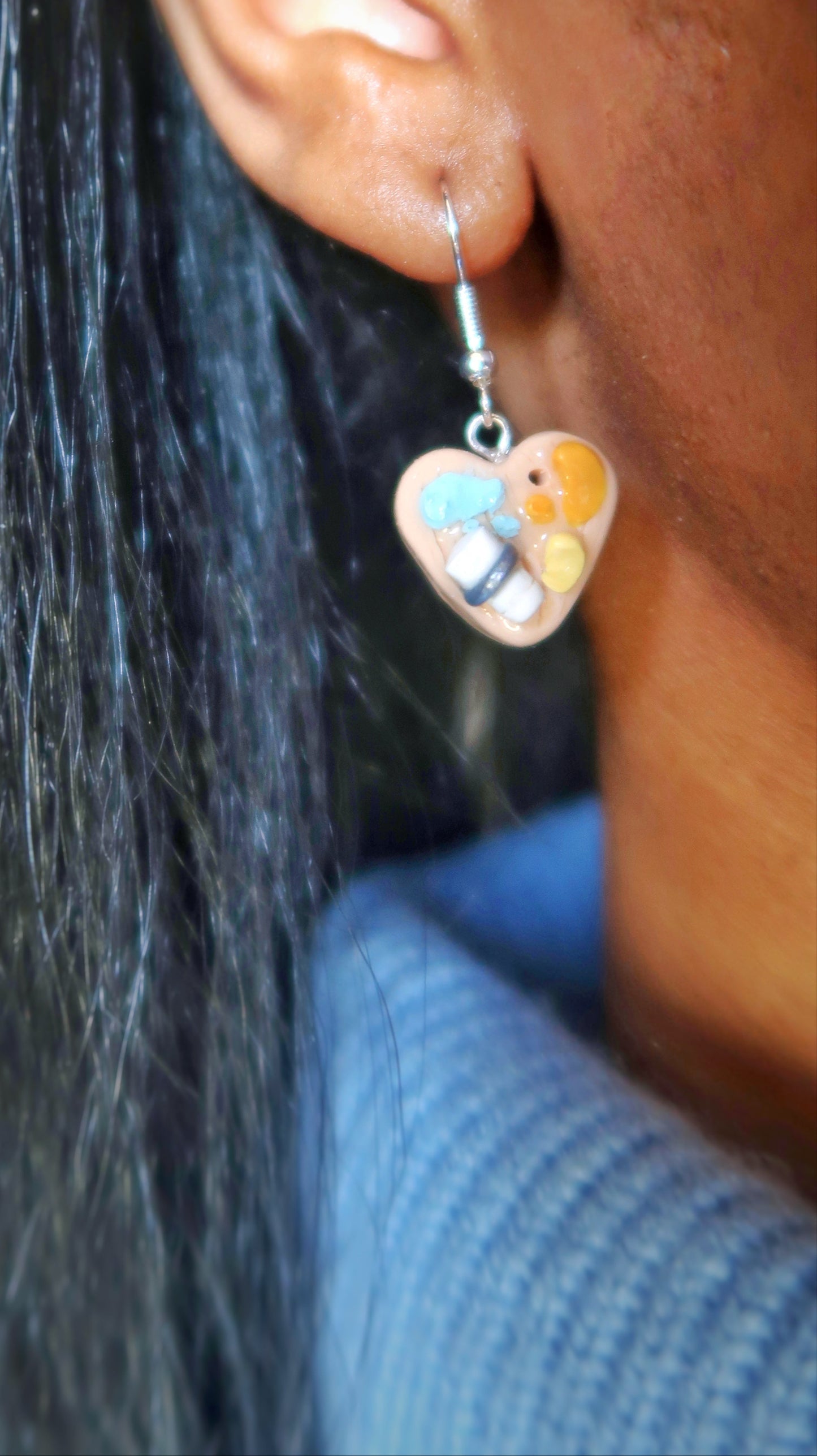 Heartistic Paint Pallate Earrings