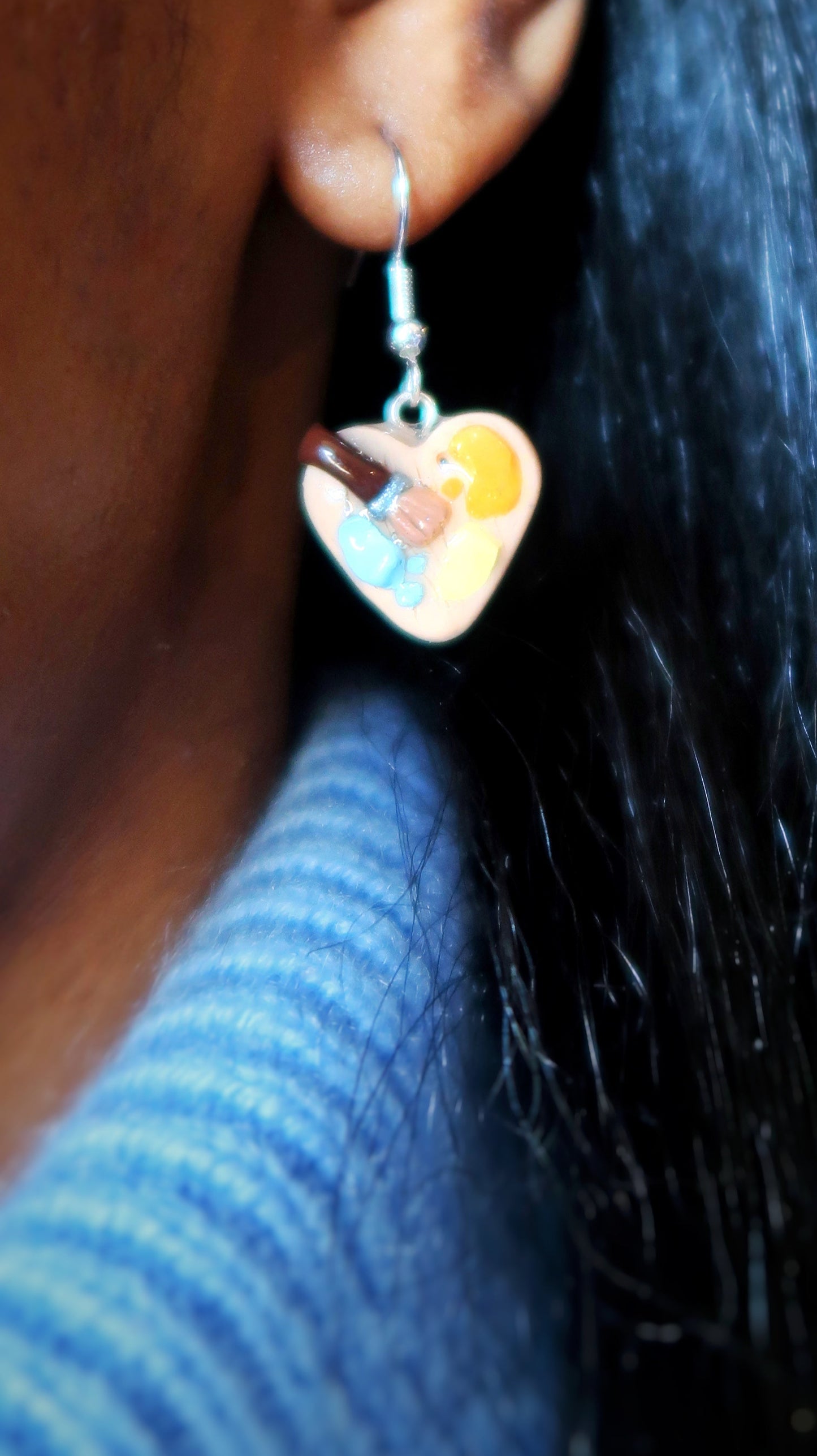 Heartistic Paint Pallate Earrings